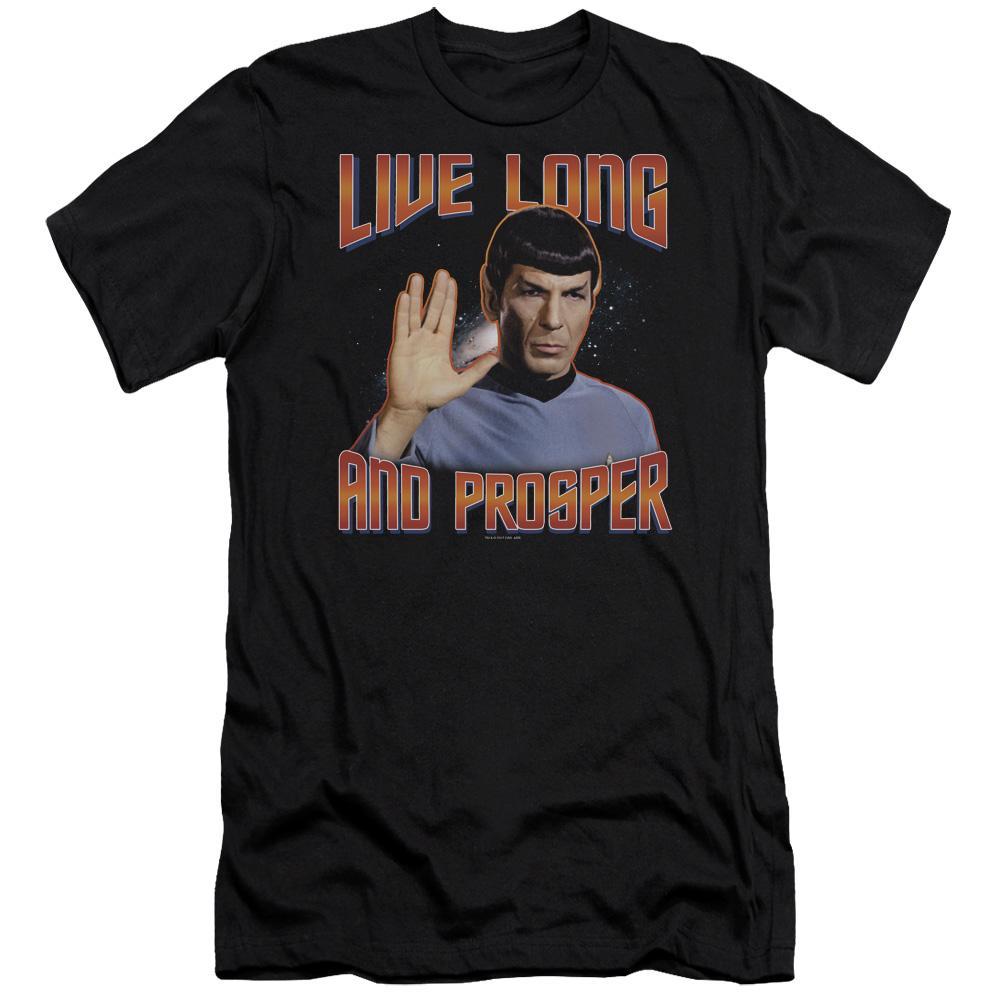 Star Trek Original Live Long and Prosper Adult Premium Cotton T-Shirt