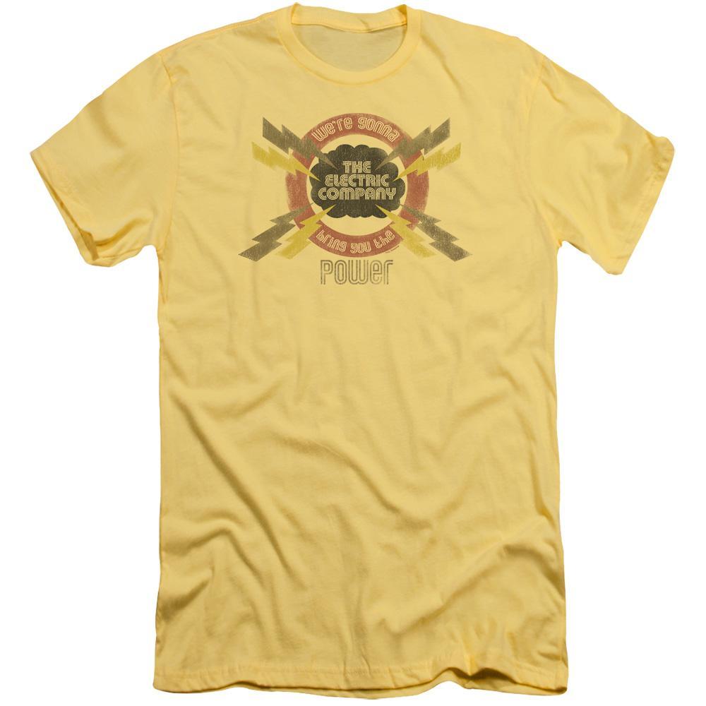 Electric Company Power Adult Premium Cotton T-Shirt