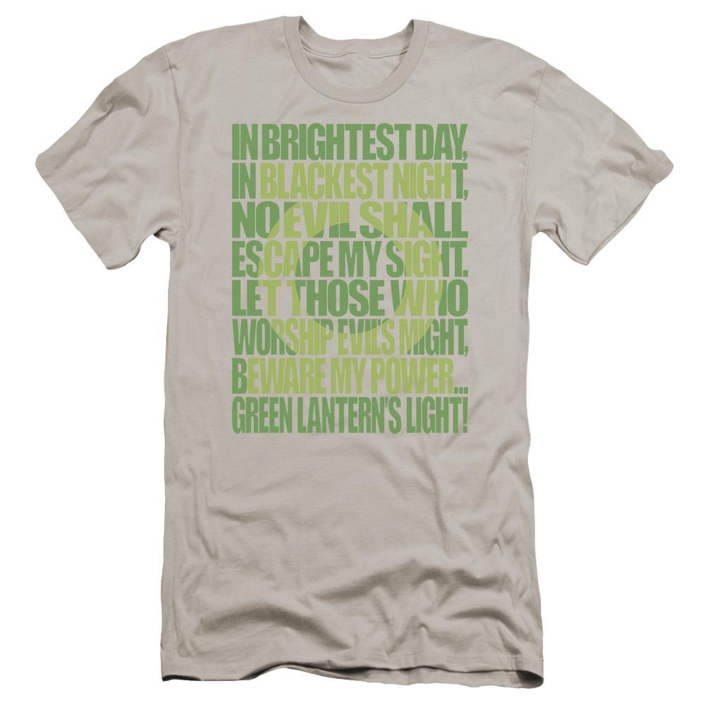 Green Lantern Oath Adult Premium Cotton T-Shirt