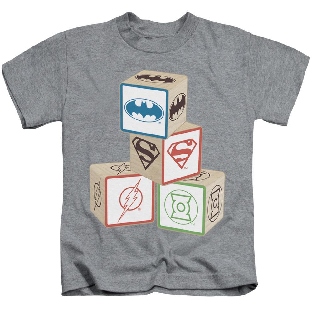 Justice League of America Baby Block Kids T-Shirt