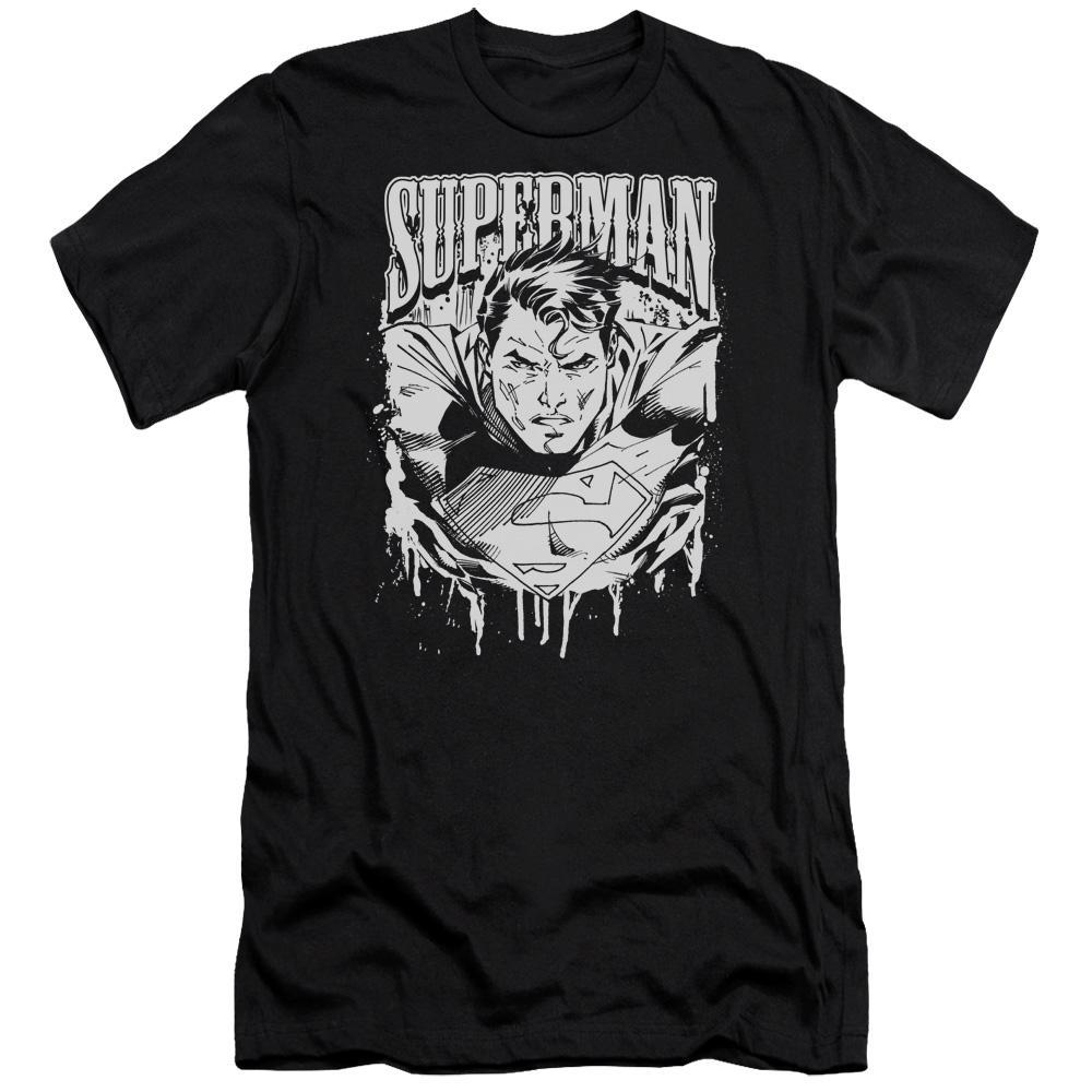 Superman Super Metal Premium Adult Premium Cotton T-Shirt