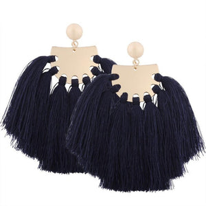 Bohemian Earrings with Tassel Fringe