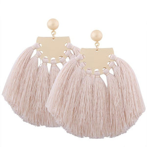 Bohemian Earrings with Tassel Fringe